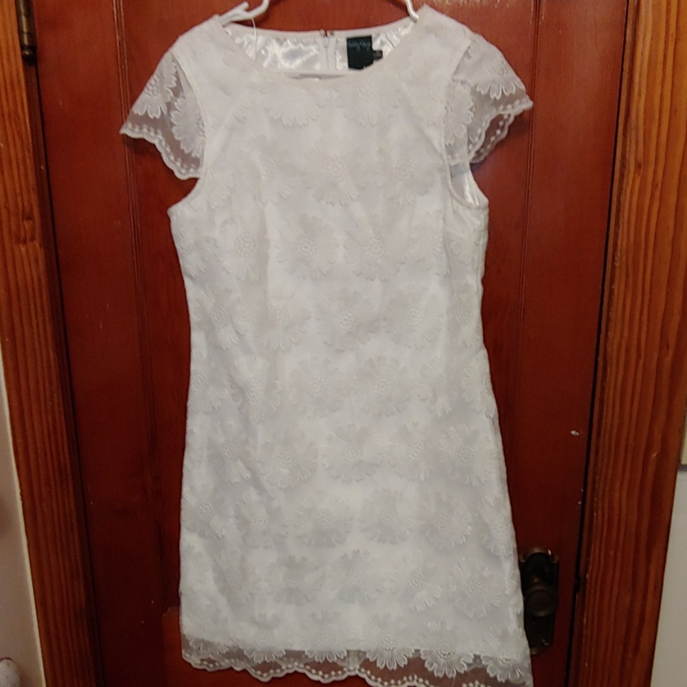 White floral Dress